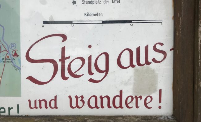 Steig aus und wandere Kopie