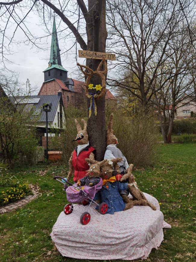 Osterdekoration_Hasenfamilie